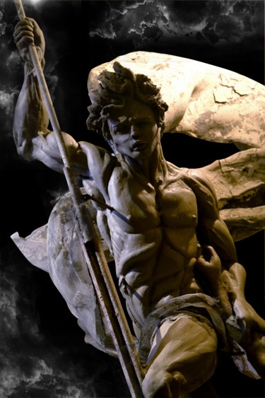 「MENS SUPER OMNIA -…」というタイトルの彫刻 Max D'Avanzo Il Nolanoによって, オリジナルのアートワーク, 金属