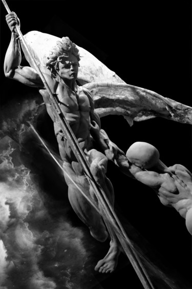 「MENS SUPER OMNIA -…」というタイトルの彫刻 Max D'Avanzo Il Nolanoによって, オリジナルのアートワーク, 金属