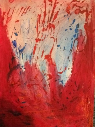 Malerei mit dem Titel "explosion" von Max-Denis Deperrois, Original-Kunstwerk, Öl