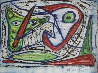 Malerei mit dem Titel "CARNEVAL" von Max-Denis Deperrois, Original-Kunstwerk, Öl