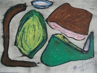 Painting titled "BONNE APETIT" by Max-Denis Deperrois, Original Artwork, Oil