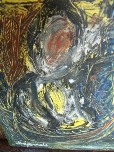 Malerei mit dem Titel "MADONA" von Max-Denis Deperrois, Original-Kunstwerk, Öl