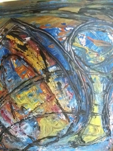Malerei mit dem Titel "APRIL" von Max-Denis Deperrois, Original-Kunstwerk, Öl