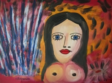 Malerei mit dem Titel "MONA LISA 2011" von Max-Denis Deperrois, Original-Kunstwerk, Öl