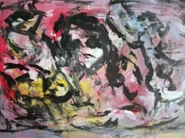 Painting titled "LE REVE 32" by Max-Denis Deperrois, Original Artwork, Oil