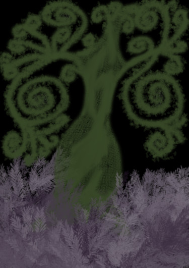 Arte digital titulada "woman-tree.png" por Maxabstracto, Obra de arte original, Pintura Digital