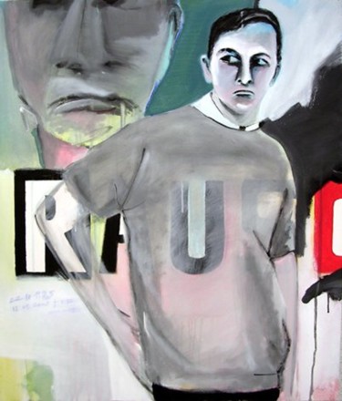 Pittura intitolato "Rauschenberg is dead" da Max Costa, Opera d'arte originale