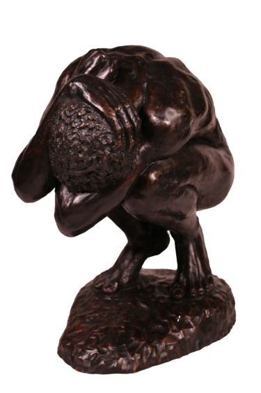 Sculpture titled "Abîme" by Maxence Landon, Original Artwork, Bronze