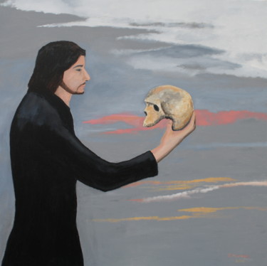 Malerei mit dem Titel "Hamlet" von Robert Harris, Original-Kunstwerk, Öl