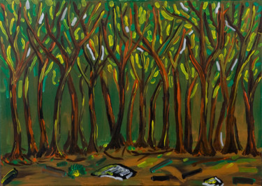 Painting titled "forest.jpg" by Maxim Tutunarov, Original Artwork
