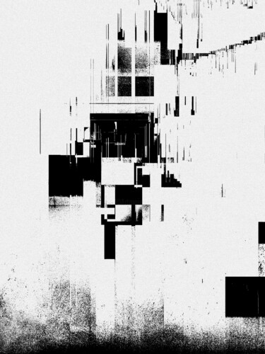 Digital Arts με τίτλο "Noir Minimal III" από Maxime Guy (Designus), Αυθεντικά έργα τέχνης, 2D ψηφιακή εργασία