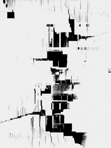 Grafika cyfrowa / sztuka generowana cyfrowo zatytułowany „Noir Minimal IV” autorstwa Maxime Guy (Designus), Oryginalna praca…