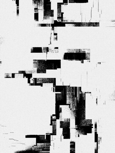 Digital Arts με τίτλο "Noir Minimal X" από Maxime Guy (Designus), Αυθεντικά έργα τέχνης, 2D ψηφιακή εργασία