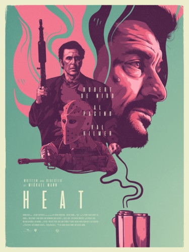 Arts numériques intitulée ""Heat" poster remas…" par Guze, Œuvre d'art originale, Peinture numérique