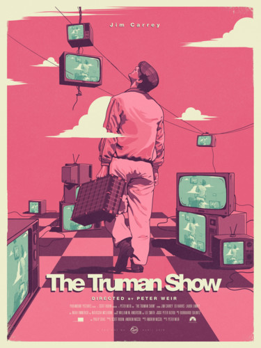 Arts numériques intitulée ""The Truman Show" p…" par Guze, Œuvre d'art originale, Peinture numérique
