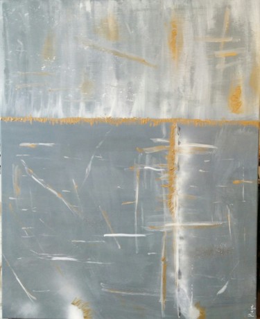 Painting titled "grey wall" by Maxime Haja, Original Artwork, Acrylic