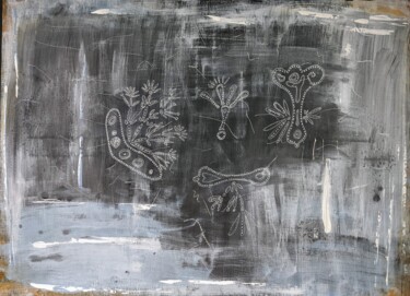 Pittura intitolato "Carbon" da Maxime Haja, Opera d'arte originale, Acrilico