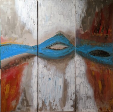 Painting titled "mask" by Maxime Haja, Original Artwork, Acrylic