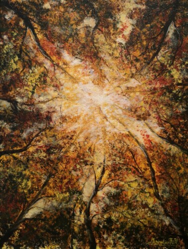 Painting titled "A beautiful autumn…" by Maximilian Füßl, Original Artwork, Acrylic
