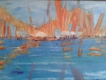 Painting titled "Cosmic Tsunami" by Maxine Gibson, Original Artwork, Oil