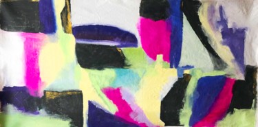 Pittura intitolato "Abstract 'Love Lett…" da Maxine Martin, Opera d'arte originale, Acrilico