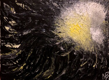 Schilderij getiteld "Dandelion" door Maxim Zinov'Ev, Origineel Kunstwerk, Acryl