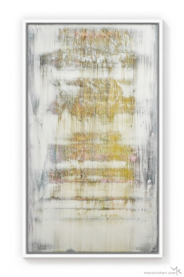 Pittura intitolato "Silk Lime" da Max Kulich, Opera d'arte originale, Acrilico
