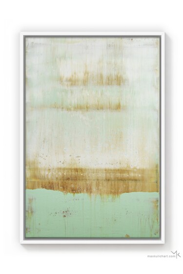 Mint Haze Painting titled "Mint Haze" by Max Kulich, Original Art, Acrylic