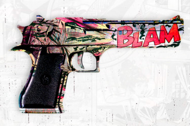 Digital Arts titled "Blam !" by Maxl, Original Artwork, Collages