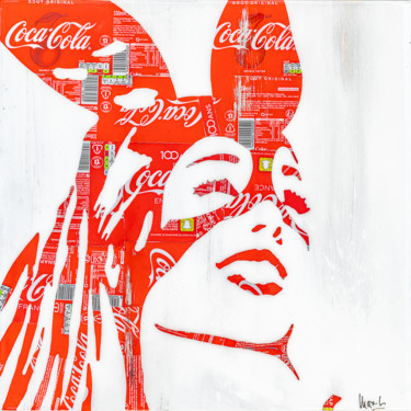 Collages titulada "Ariana White & Red" por Maxl, Obra de arte original, Collages