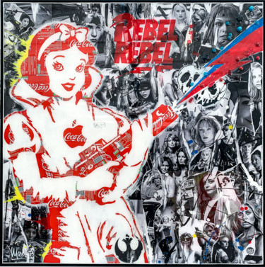 Collages titulada "Rebel rebel" por Maxl, Obra de arte original, Collages