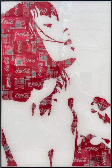 Collages titulada "Respire !" por Maxl, Obra de arte original, Collages Montado en Aluminio