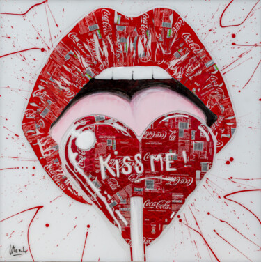 Pintura titulada "Kiss me" por Maxl, Obra de arte original, Acrílico