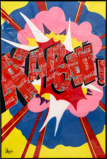 Pintura titulada "Kapow" por Maxl, Obra de arte original, Acrílico Montado en Aluminio
