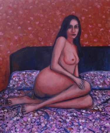 Pittura intitolato "Springtime nude" da Massimiliano Ligabue, Opera d'arte originale, Olio