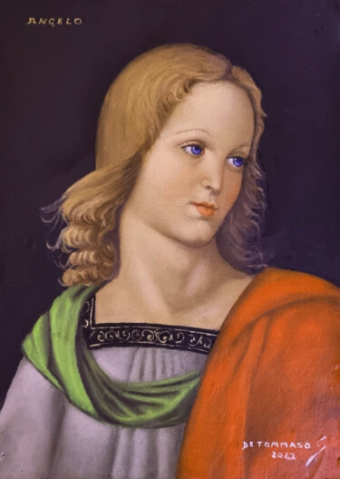 Peinture intitulée "Angelo" par Salvatore De Tommaso, Œuvre d'art originale, Huile