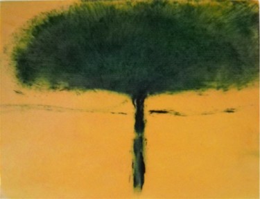 Painting titled "Arbre" by Maxime Mucret, Original Artwork, Oil