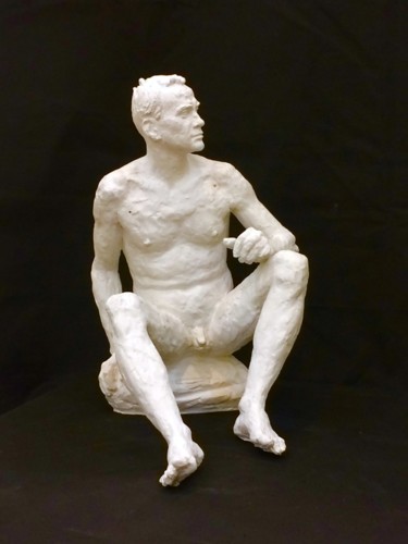 Скульптура под названием "David" - Maxim Mukhaev, Подлинное произведение искусства, Гипс