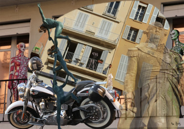 数字艺术 标题为“Saint-Tropez” 由Max Parisot Du Lyaumont, 原创艺术品, 数字油画 安装在铝上
