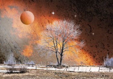 Digital Arts titled "Paysage Fantasmagor…" by Max Parisot Du Lyaumont, Original Artwork, Photo Montage