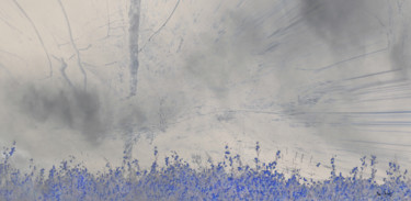 Arts numériques intitulée "Bleu" par Max Parisot Du Lyaumont, Œuvre d'art originale, Photo montage
