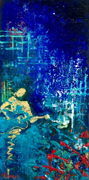 Painting titled "Like a creole guitar" by May Clemente, Original Artwork, Acrylic
