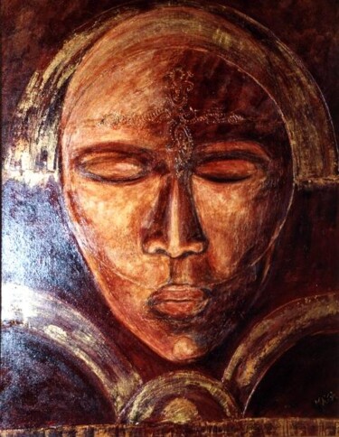 Peinture intitulée "INTROSPECTION" par Maya Arti, Œuvre d'art originale, Huile
