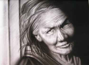 Peinture intitulée "rayon de soleil" par Maya Arti, Œuvre d'art originale, Huile