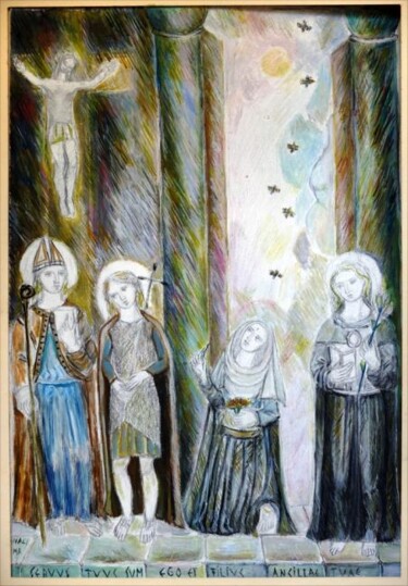 Pittura intitolato "S Tommaso San Giova…" da Maya Nagy Bekay, Opera d'arte originale
