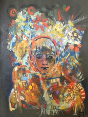 Painting titled "Vita" by Maya Ratovondrahona, Original Artwork, Acrylic