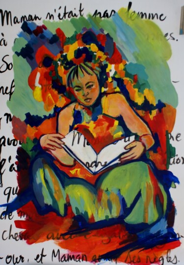 Painting titled "Au bonheur des ogre…" by Maya Ratovondrahona, Original Artwork, Acrylic