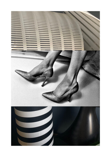 Photographie intitulée "Talons aiguilles" par Maylis Dupont, Œuvre d'art originale, Collage numérique Monté sur Autre pannea…