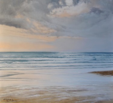 Pintura intitulada "A orilla de la mar…" por Maymonis, Obras de arte originais