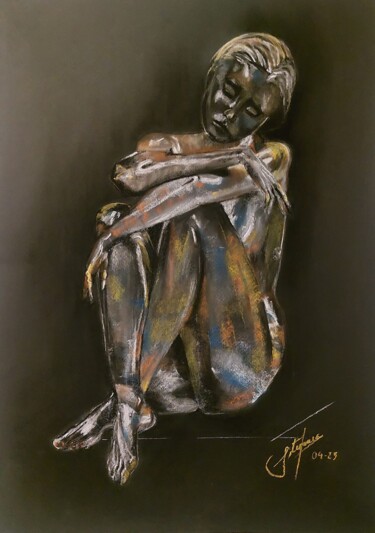 Картина под названием "REFLEJOS" - Mayra Montenegro, Подлинное произведение искусства, Пастель